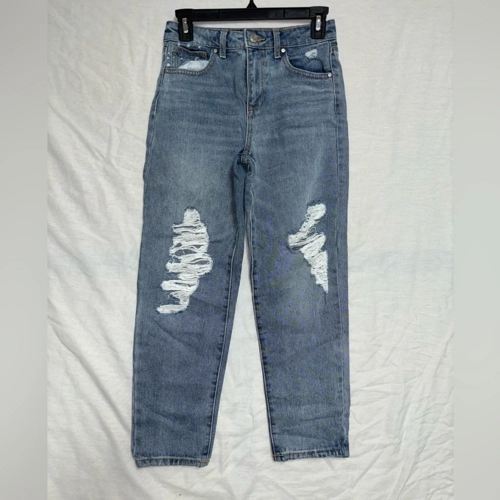 RSQ Girl’s High Rise baggy Ripped jeans Size 14p